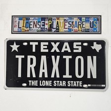 Texas Blackout Vanity License Plate 🔥 Personalized TX Tag - TRAXION picture