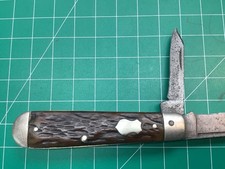 Vintage Challenge Cutlery Co. Bridgeport CT. 2-Blade Four Line Pocket Knife picture