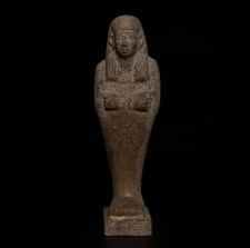 Authentic Ancient Egyptian Antique Rare God Horus Ushabti Statue Figurine BC picture