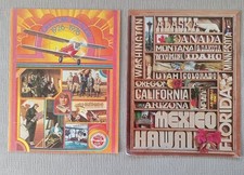 Western Airlines 50th Anniversary Booklet and First Class Menu picture