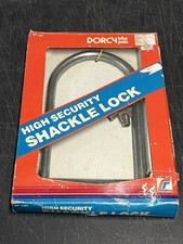 Vintage Dorcy Bike Pals High Security Bicycle Shackle Lock & Cylindrical Key NOS picture