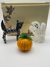 Vintage Lenox Tricky Trio Art Glass Halloween 🎃👻🐈⬛ picture