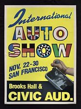 Late 1970s/Early '80s San Francisco International Auto Show Poster Civic Aud. picture