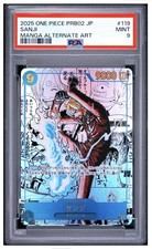 PSA 9 SANJI OP06-119 PRB02 MANGA ALTERNATE ART JAP picture