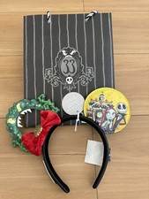 Disneyland Club 33 Nightmare Before Christmas 25th Haunted Mansion Holiday Ears picture