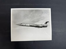 Vintage RCAF CF-104 Starfighter Fighter Jet Aircraft B&W Photograph 8x10 picture