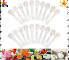 Patelai Set of Caviar Spoons Mother of Pearl Spoons with Hand Craft W round Hand picture
