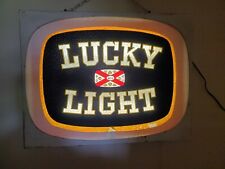 Very Rare Lucky Beer Light Motion Lighted Sign 1950's picture