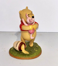 Vintage 1998 Disney Pooh & Friends Figurine Pooh Hug Piglet Hunny Pot No Box picture