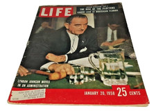 January 20, 1958 LIFE Magazine (Complete) Old ads Jan 1 19 21 22 1950s picture