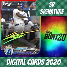 Topps bunt 20 jorge soler mega pack rainbow signature 2020 digital card picture