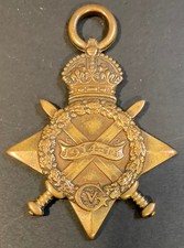 original IDd named WW1 BRITISH 1914-15 STAR Medal SUFFOLK REGT LOWE WWI UK Low # picture
