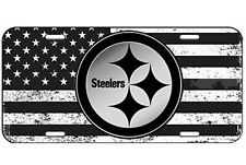 PITTSBURGH STEELERS American USA flag tactical license plate CAR TAG made USA picture