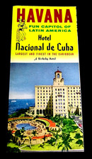 1950s Pre-CASTRO CUBA~HOTEL NACIONAL DE CUBA, HAVANA~ADV. TRAVEL BROCHURE picture