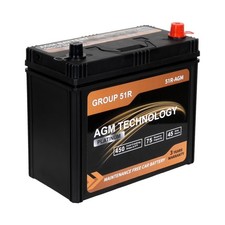 Platinum AGM Car Battery Group Size 51R, 12V 45Ah, 450 CCA, 75 RC, Rechargeab... picture