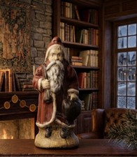 Handmade Plaster St Nicholas Figurine 4.25
