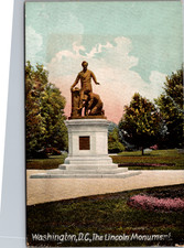 Washington D.C. Emancipation Memorial Lincoln Statue Postcard c1910 picture