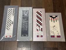 LG SIGNED WAYA GARY KEENE ACOMA PUEBLO ART PRINT Native American Lot Of 4 picture