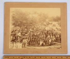 Vintage Large Mounted Photo Molly Stark is a Widow Bennington Vermont c. 1880s picture
