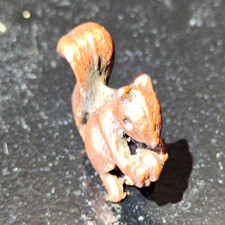 Miniature Metal Squirrel Figurine Animal Collectible Decor Collectible picture