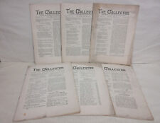 The Collector Magazine Autograph & Historical Collectors 6 Issues Jan-June 1914 picture
