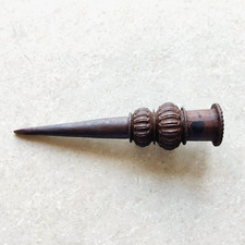 18c Indo Persian Double Melon Iron Spear Head End Lance Rare Collectible SP36 picture