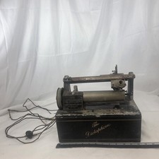Antique Columbia Dictaphone Model 7 Type A Wax Cylinder Recorder Machine Decor picture