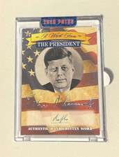 JFK - A Word From POTUS,  Authentic Handwritten Word - John F. Kennedy 2020 picture