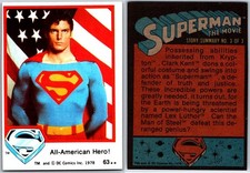 1978 Topps SUPERMAN Movie Trading Cards Series 1 - Complete Your Set NM-MT picture