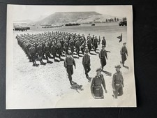Vintage US Army Marching Soldiers Military Parade Photo Lennie Camp  picture