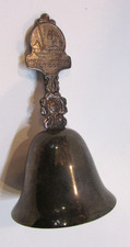 Old 1889-1989 North Dakota Centennial Souvenir Vintage Metal Service Call Bell picture