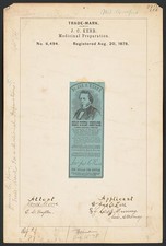 Photo:J.C. Kerr Medicinal Preparation Trade-Mark 1878 Dr. Jas. C. Kerr picture