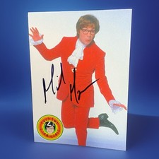 MIKE MYERS SIGNED AUSTIN POWERS CARD | B100 picture