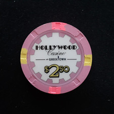 HOLLYWOOD AT GREEKTOWN $2.50 CASINO CHIP DETROIT MI MICHIGAN ****UNC**** picture