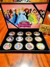 Disney Princess 24K Gold Plated..12 Piece Collectors Set ..VERY Hard To Find picture