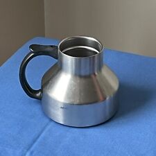 Vtg 1989 Bergschrund Short Chubby 16oz Stainless Steel Travel Coffee Mug No Lid picture