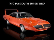 1970 Plymouth Super Bird Metal Sign: 12x16
