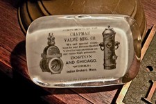 1880's Chapman Valve Mfg Co Early Fire Hydrant Valve Advertising Springfield Ma picture