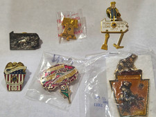 Lot 6 Vintage Lions Club Pins Pennsylvania 1974 1982 Bear 1977 14-H Union City picture