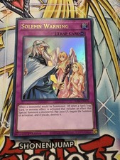 Yugioh Solemn Warning Ultra Rare - RA02-EN078 1st Edition - English picture