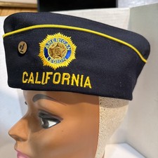 Vintage Wolf Brown American Legion Garrison Cap Hat California South Gate 335 picture