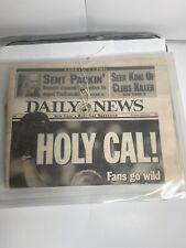 1995 SEPTEMBER 7 NY DAILY NEWS NEWSPAPER - IRON BIRD HOLY CAL picture