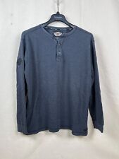 Harley Davidson Gray Long Sleeve Henley Shirt Size XL picture