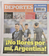 Lionel Messi Last Game With Argentina National Team El Diario NY 10/6/2026 picture