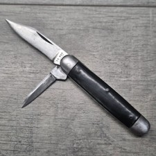 Vintage 1940s KA-BAR Olean NY 2 Blade Jack Pocket Knife Good Snap No Wobble picture