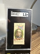 GENERAL ROBERT E LEE R.E. SGC 1.5 1889 DUKE'S CIGARETTES N78 HISTORY OF GENERALS picture