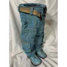 RARE Denim Cowboy Blue Jean Large Resin Planter 16