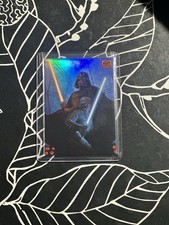 2025 Topps Star Wars Galaxy Confrontation #24 Orange Refractor /25 Luke & Vader picture