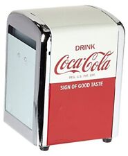 Tablecraft Coca-Cola Napkin Dispenser, Half, Red  picture