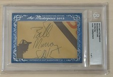 Bill Murray 2013 Leaf Cut Signature Masterpiece SNL Auto 1 / 1 BGS Caddyshack picture